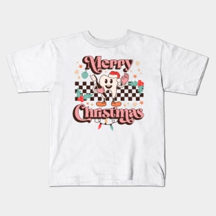 Merry Christmas Dentistry Tooth With Santa Hat Kids T-Shirt